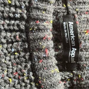 American Apparel Speckled Gray Knit Sweater